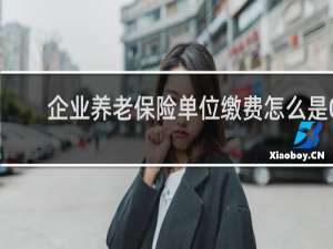 企业养老保险单位缴费怎么是0