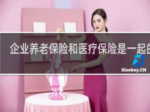 企业养老保险和医疗保险是一起的吗