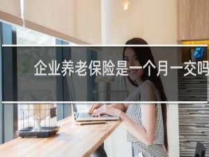 企业养老保险是一个月一交吗