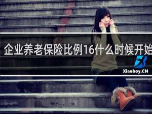 企业养老保险比例16什么时候开始实施