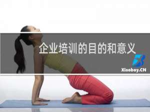 企业培训的目的和意义