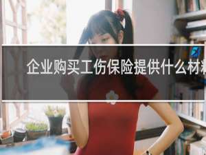 企业购买工伤保险提供什么材料