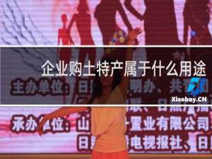 企业购土特产属于什么用途