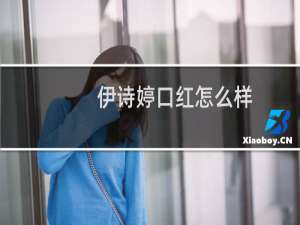 伊诗婷口红怎么样