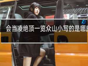 会当凌绝顶一览众山小写的是哪座山