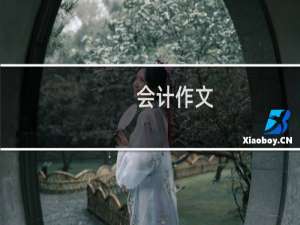 会计作文