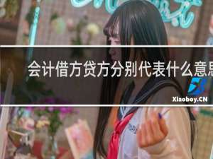 会计借方贷方分别代表什么意思