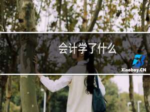 会计学了什么