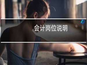 会计岗位说明