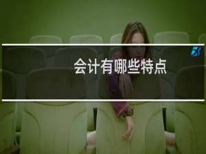 会计有哪些特点