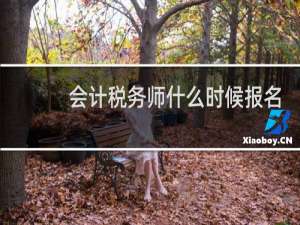 会计税务师什么时候报名