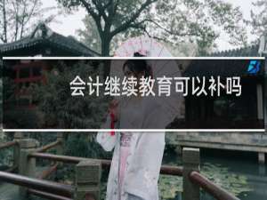 会计继续教育可以补吗