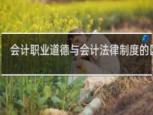 会计职业道德与会计法律制度的区别