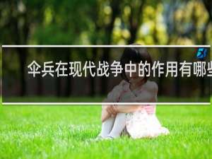 伞兵在现代战争中的作用有哪些