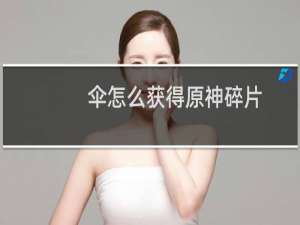 伞怎么获得原神碎片