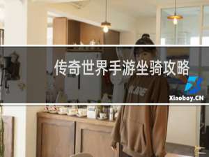 传奇世界手游坐骑攻略