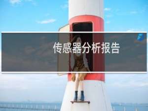 传感器分析报告