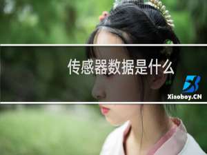 传感器数据是什么