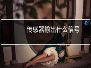 传感器输出什么信号