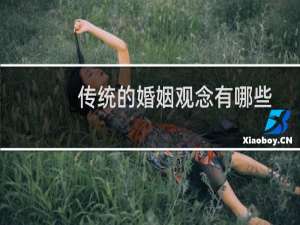 传统的婚姻观念有哪些