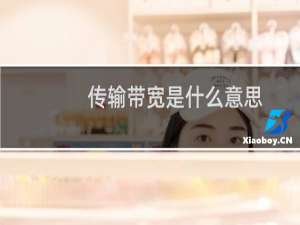 传输带宽是什么意思