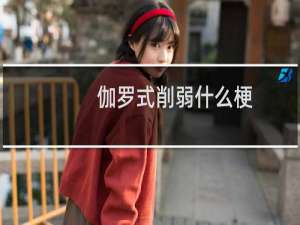 伽罗式削弱什么梗