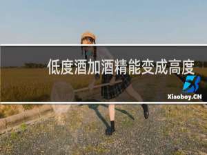 低度酒加酒精能变成高度酒吗
