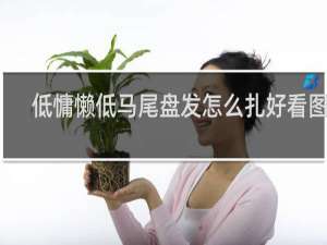 低慵懒低马尾盘发怎么扎好看图解