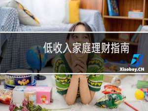 低收入家庭理财指南