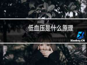 低血压是什么原理