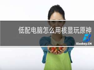 低配电脑怎么用核显玩原神