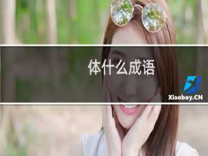 体什么成语