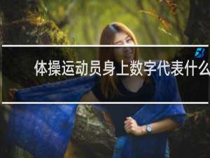 体操运动员身上数字代表什么