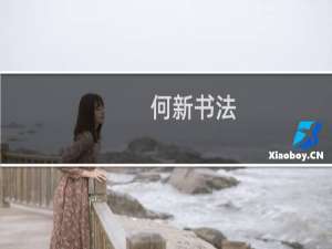 何新书法