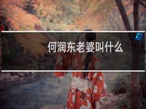 何润东老婆叫什么