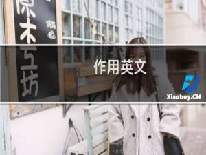 作用英文