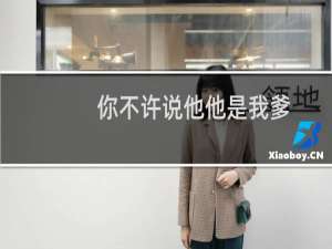 你不许说他他是我爹 从otto到向晚什么梗