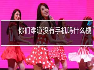 你们难道没有手机吗什么梗