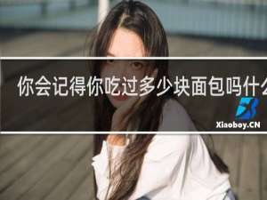 你会记得你吃过多少块面包吗什么梗？你会记得你吃过多少块面包吗是什么意思什么梗