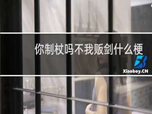 你制杖吗不我贩剑什么梗？你制杖吗不我贩剑是什么意思什么梗