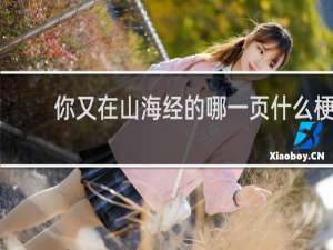 你又在山海经的哪一页什么梗