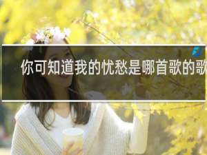 你可知道我的忧愁是哪首歌的歌词