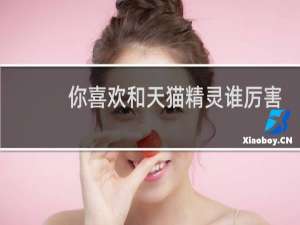 你喜欢和天猫精灵谁厉害