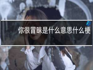 你很冒昧是什么意思什么梗