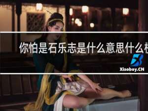 你怕是石乐志是什么意思什么梗