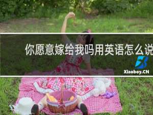 你愿意嫁给我吗用英语怎么说