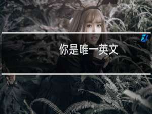 你是唯一英文