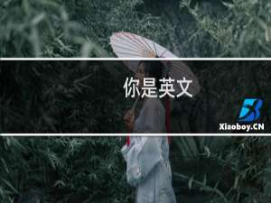 你是英文