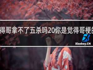 你是觉得哥拿不了五杀吗 你是觉得哥梗的出处什么梗