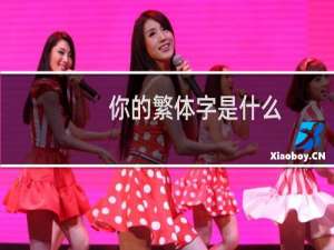 你的繁体字是什么